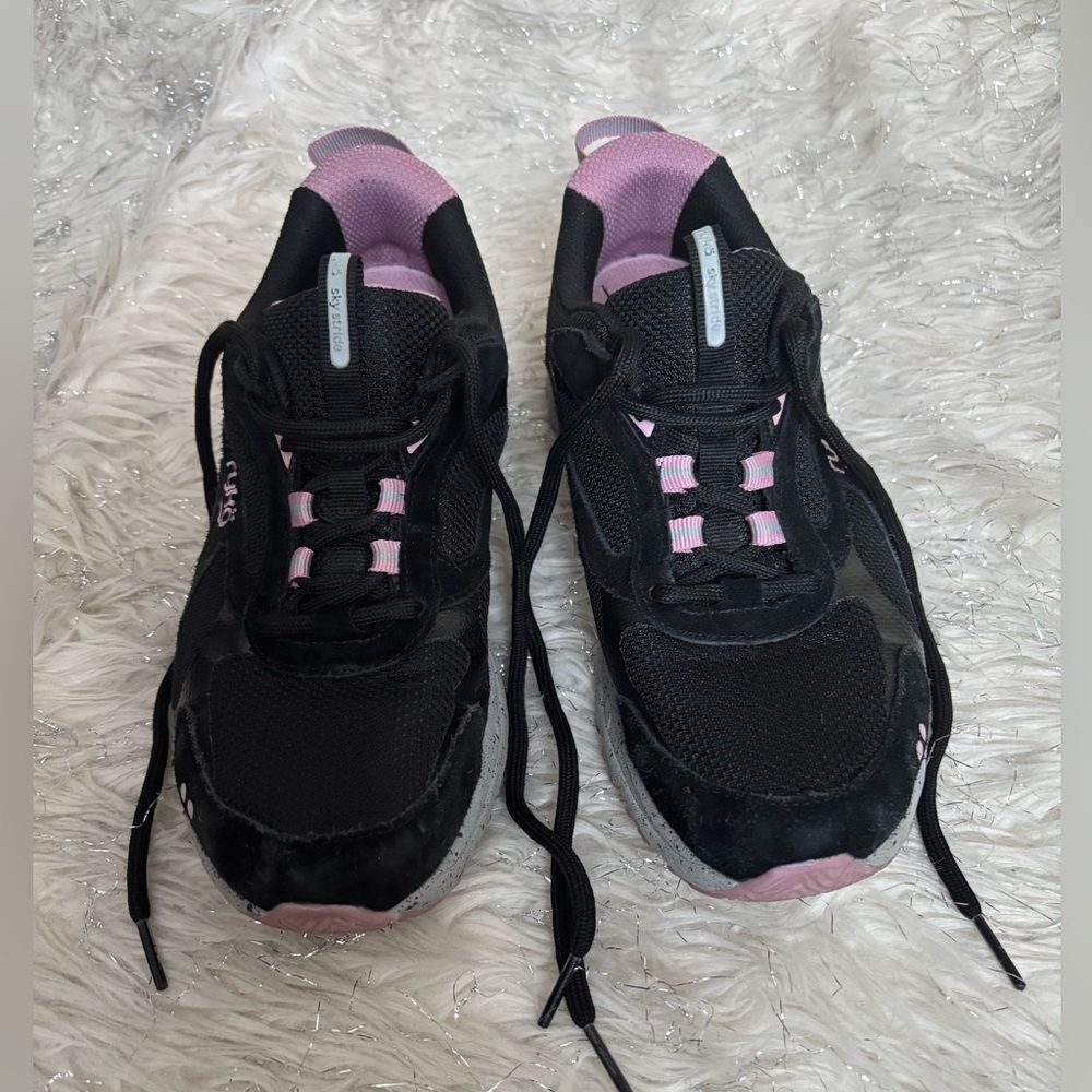 Ryka Sky Stride Women's Black and Pink Athletic Sneakers Size 8M UK5.5 EUR38.5